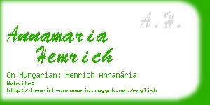 annamaria hemrich business card